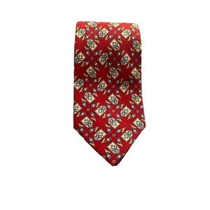 Etro Milano Tie NWOT Silk Red Nautical Preppy 58” x 3.75”